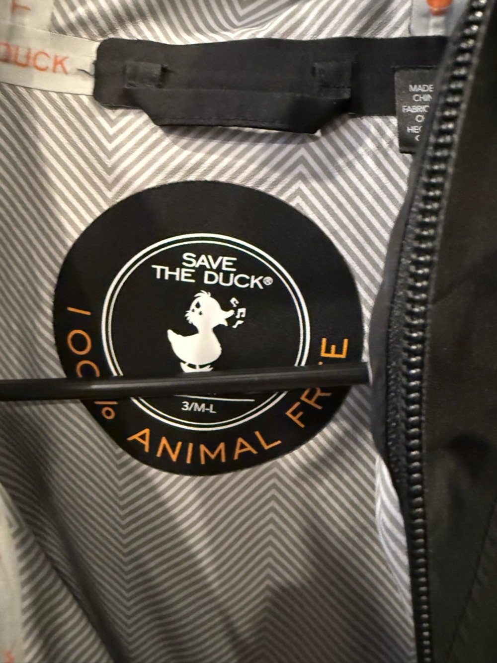 Save the duck Black Hooded Shell rain Jacket - Picture 6 of 10